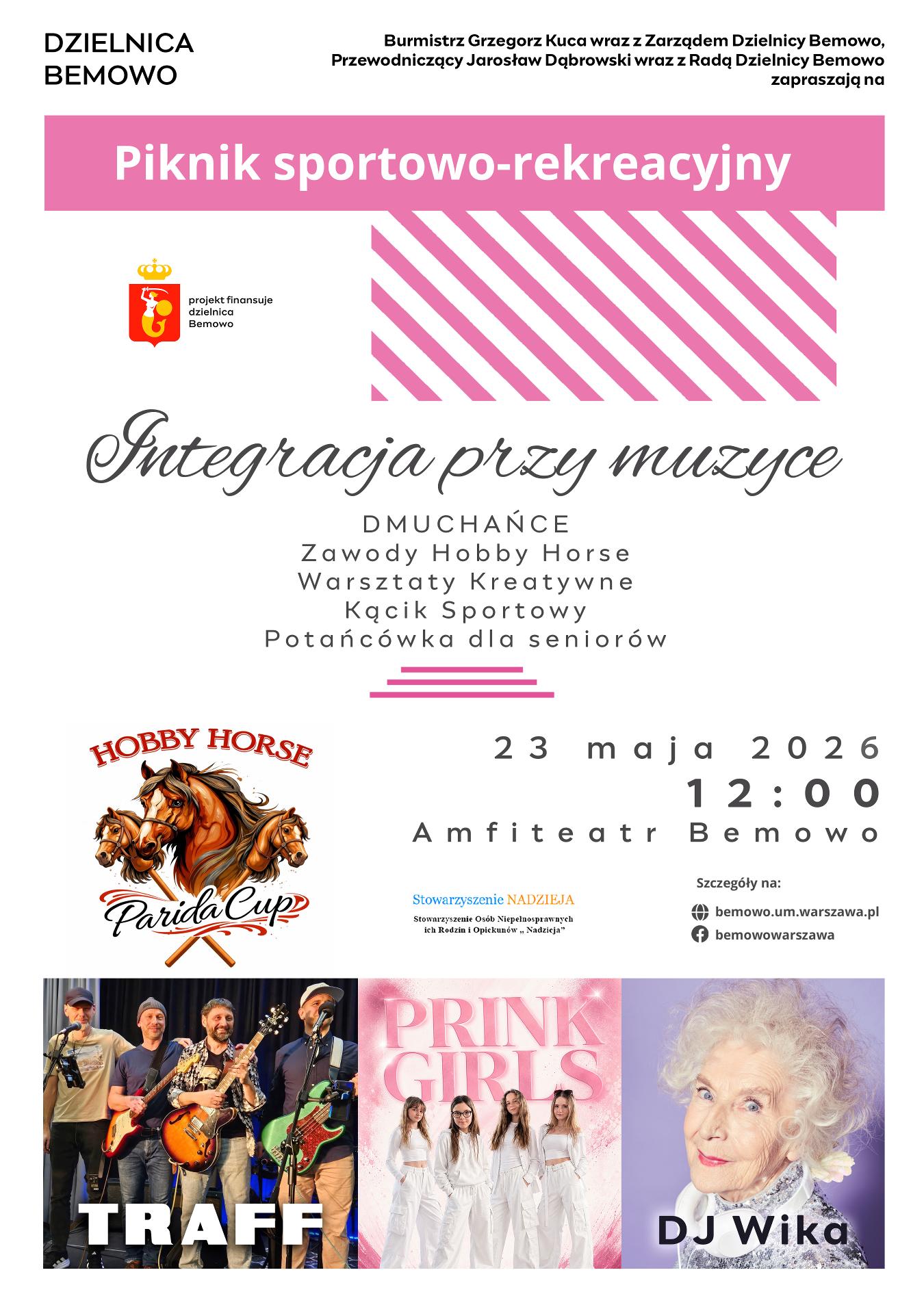 Zespół bluesowy traf gra koncert w Amfiteatrze Bemowo
